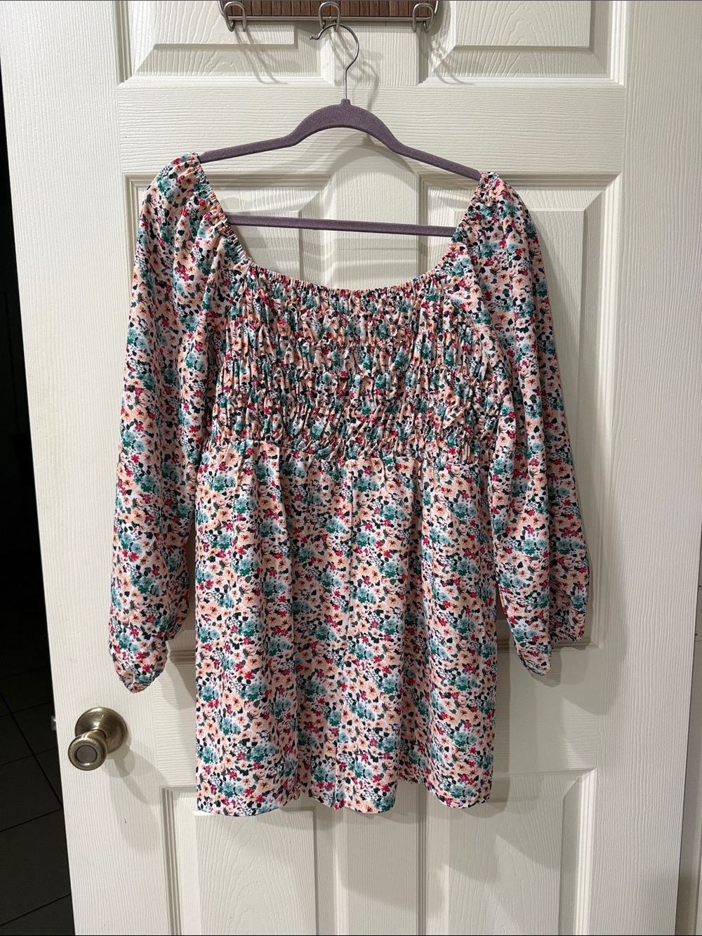 Floral Long Sleeve Romper